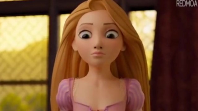 Disney Rapunzel gives Curious 1st Time blow job and Loves It!!! ???